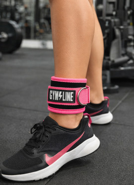 TOBILLERAS PARA POLEA FUCHSIA DE GYM LINE- Fitnessstore