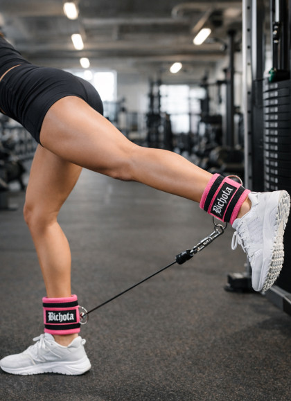 TOBILLERAS PARA POLEA FUCHSIA DE BICHOTA- Fitnessstore