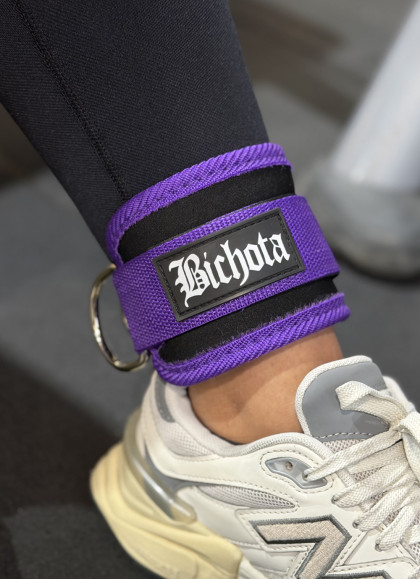 TOBILLERAS PARA POLEA PURPLE DE BICHOTA- Fitnessstore