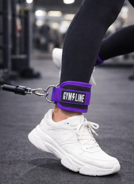 TOBILLERAS PARA POLEA PURPLE DE GYMLINE- Fitnessstore