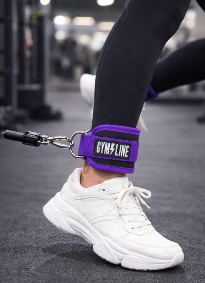 TOBILLERAS PARA POLEA PURPLE DE GYMLINE- Fitnessstore