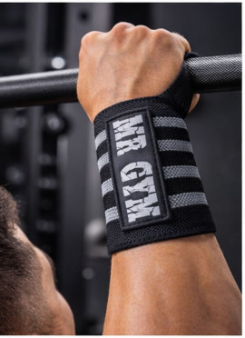 MUÑEQUERAS POWER GREY DE MRGYM - Fitnessstore