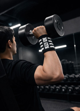 MUÑEQUERAS POWER WHITE DE MRGYM - Fitnessstore 2