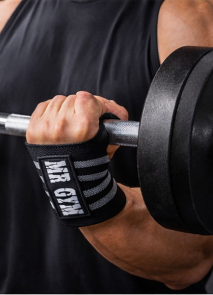 MUÑEQUERAS POWER BLUE DE MRGYM - Fitnessstore