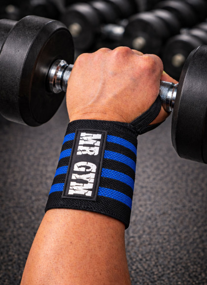 MUÑEQUERAS POWER BLUE DE MRGYM - Fitnessstore