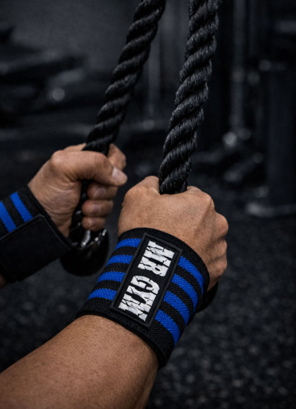 MUÑEQUERAS POWER BLUE DE MRGYM - Fitnessstore