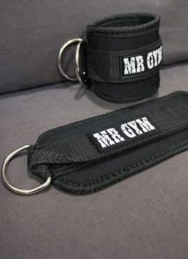 TOBILLERAS PARA POLEA BLACK DE MRGYM- Fitnessstore 2