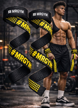 STRAPS REFORZADOS CON ANTIDESLISANTES YELLOW DE MR GYM - Fitnessstore 2
