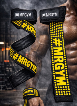 STRAPS REFORZADOS CON ANTIDESLISANTES YELLOW DE MR GYM - Fitnessstore