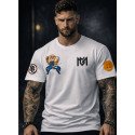 CAMISETA OVERSIZE MAESTRO ROSHI DRAGON BALL BLANCA - MR GYM  - FITNESSSTORE.ES
