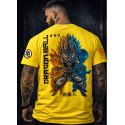 CAMISETA OVERSIZE GOTEN DE DRAGON BALL AMARILLO-MR GYM  - FITNESSSTORE.ES