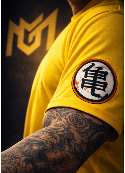 CAMISETA NEW OVERSIZE YELLOW VILLAINS DRAGON BALL DE MR GYM - FITNESSSTORE.ES