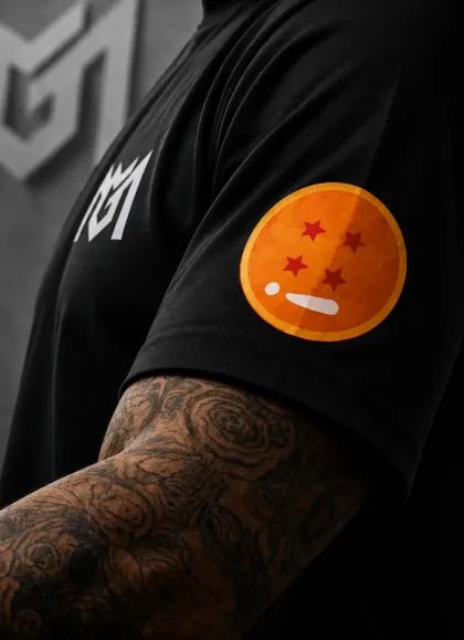 CAMISETA OVERSIZE PICCOLO DRAGON BALL NEGRA - MR GYM  - FITNESSSTORE.ES