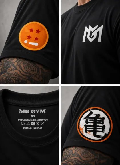 CAMISETA OVERSIZE BULMA DRAGON BALL NEGRA-MR GYM - FITNESSSTORE.ES