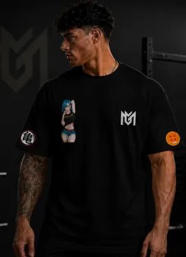 CAMISETA OVERSIZE BULMA DRAGON BALL NEGRA-MR GYM - FITNESSSTORE.ES 2