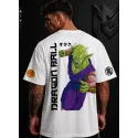 CAMISETA OVERSIZE PICCOLO DRAGON BALL BLANCA-MR GYM