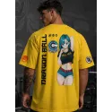 CAMISETA OVERSIZE BULMA DRAGON BALL AMARILLA-MR GYM