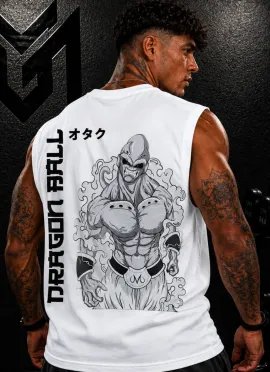 CAMISETA SIN MANGAS MAJIN BOO GRAY – MR GYM