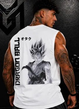CAMISETA SIN MANGAS GOKU ULTRA INSTINTO GRAY – MR GYM