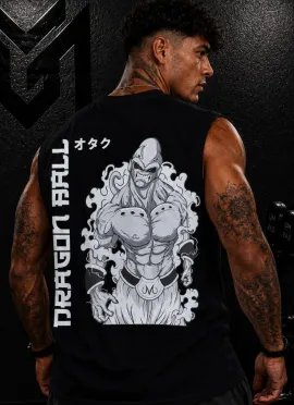 CAMISETA SIN MANGAS MAJIN BOO GRAY – MR GYM