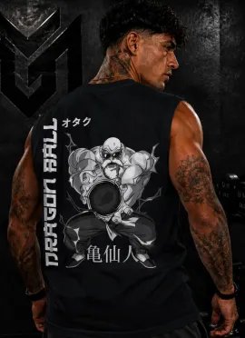 CAMISETA SIN MANGAS MAESTRO ROSHI GRAY – MR GYM