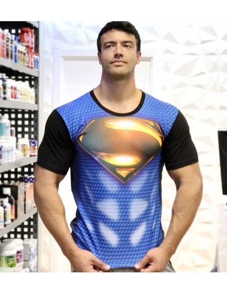 CAMISETA MANGA CORTA SUPERMAN - FITNESSSTORE