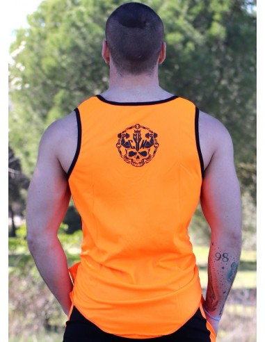 CAMISETA WAFER NARANJA NEON - FITNESSSTORE