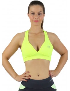 TOP PRINT ESCOTE YELLOW DE GYM LINE - Fitnessstore