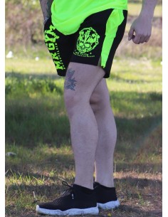 PANTALON CORTO AMARILLO NEON