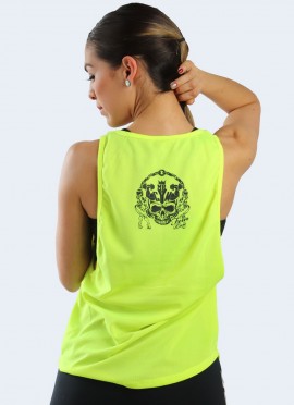 CAMISETA WAFER FEM AMARILLO NEON - Fitnessstore 2