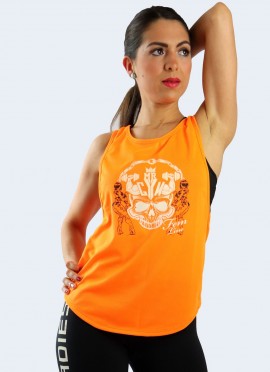 CAMISETA WAFER NARANJA NEON - Fitnessstore